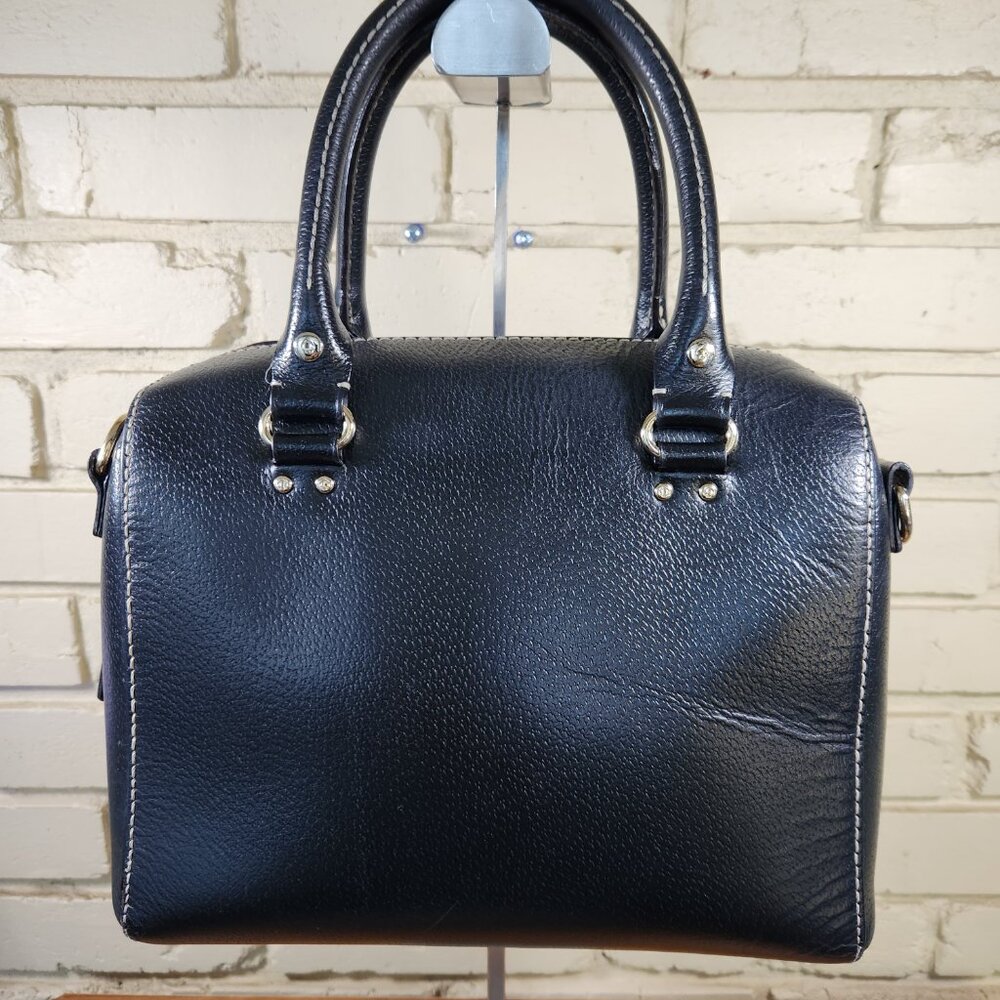 Kate Spade Alessa Black Leather Shoulder Bag Purse - Picture 3 of 14